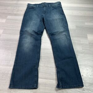 Mott & Bow Jeans Mens 32x30 Blue Regular Straight Stretch Denim Dark Wash Pants